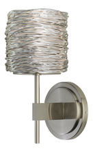  WS537SIPNL2 - Wall Sconce Short Coil Silver  Polished Nickel LED G4 JC 2W